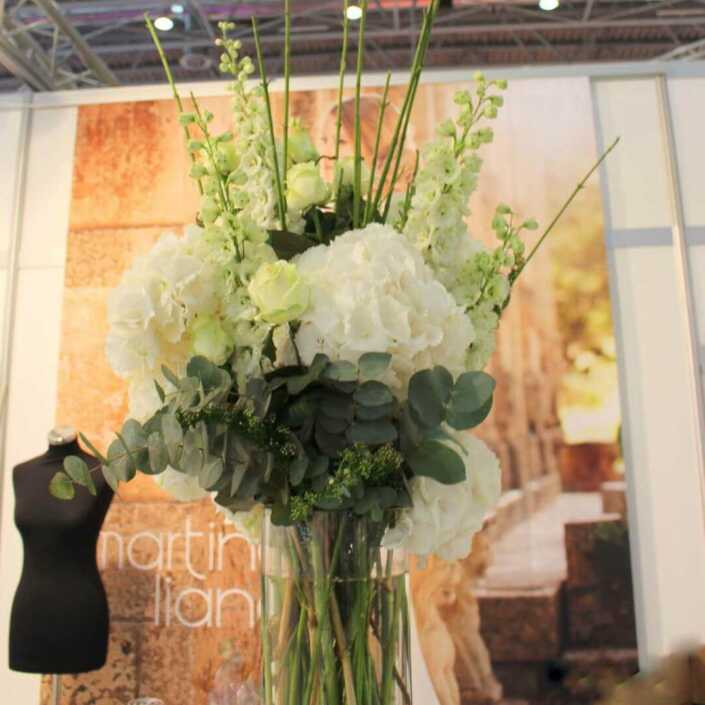 Blumen - Messestand